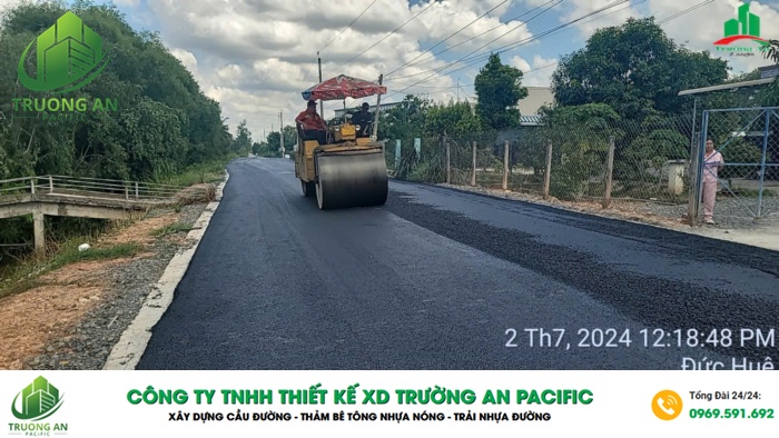 Phương pháp thi công bê tông nhựa nóng cho khách hàng tại Trường An Pacific