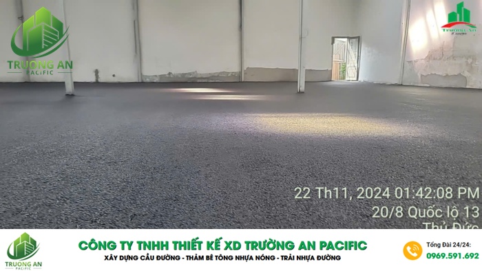 Thi công bê tông nhựa nóng khá được ưa chuộng ở tỉnh Long An