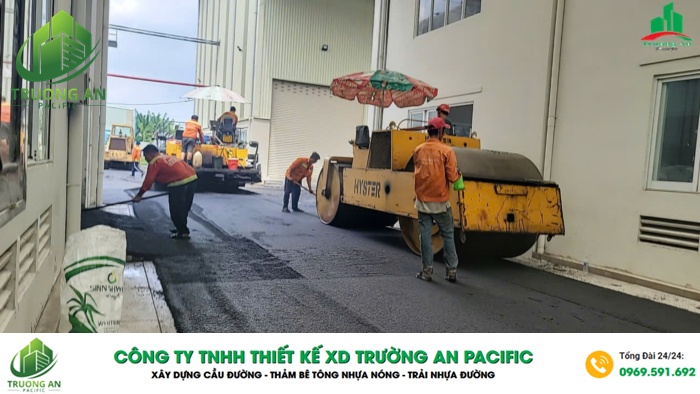 Bê tông nhựa nóng sẽ gồm có bột khoáng, nhựa đường, đá và cát.